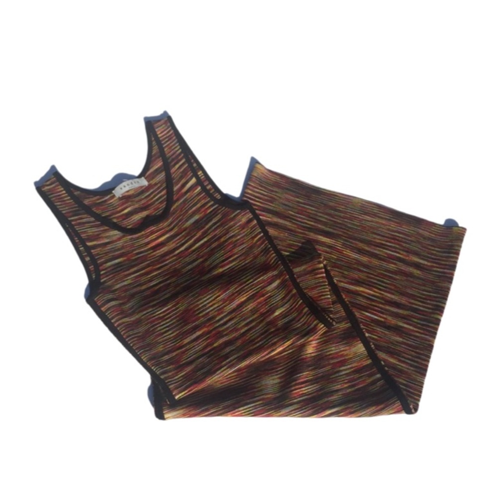 Sandro Paris Body Con Long Tank Dress